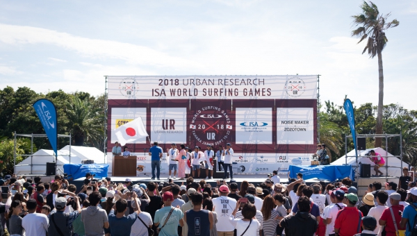 The ISA World Surfing Games 2018 in Tahara, Japan